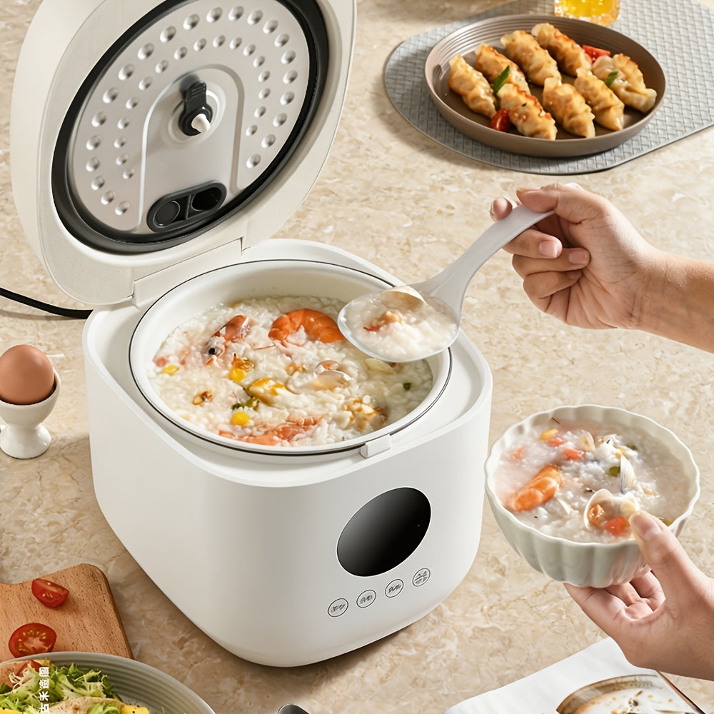 Yalulu Rice Cooker, Smart Electric Cooker, Touch Screen, Digital Display, 3L\u002F 101.44Oz Capacity, Can Make Rice, Porridge, Soup, 24-Hour Timer And Keep Warm Function, Suitable for Home Use