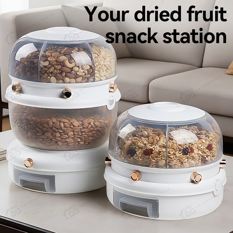 Golden Medal Automatic Rice Dispenser with Measuring Cup | Large Capacity, Moisture-proof And Sealed Rice Storage Box, Ideal for Storing Rice, Grains, Flour, Kitchen Essentials, And Pet Food for Cats And Dogs.