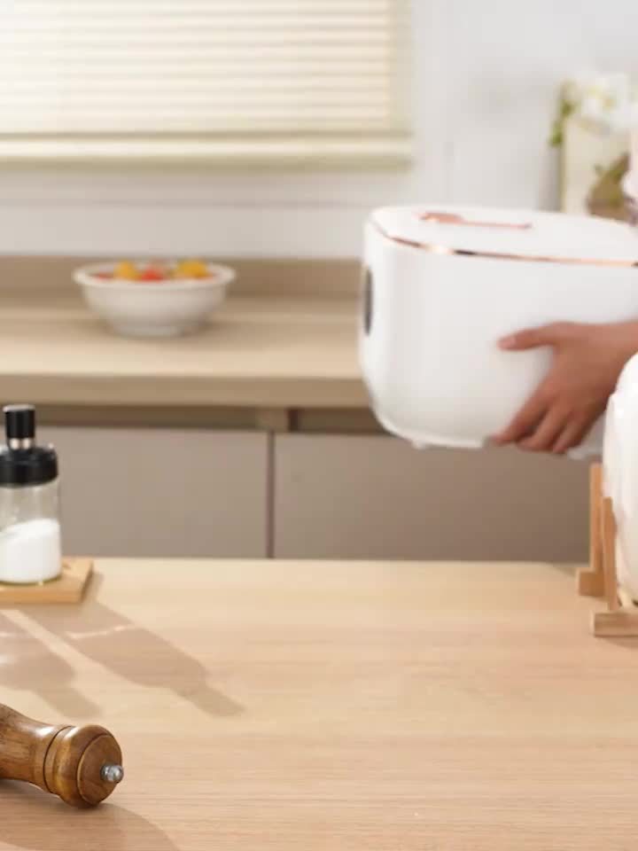 Yalulu Rice Cooker, Smart Electric Cooker, Touch Screen, Digital Display, 3L\u002F 101.44Oz Capacity, Can Make Rice, Porridge, Soup, 24-Hour Timer And Keep Warm Function, Suitable for Home Use