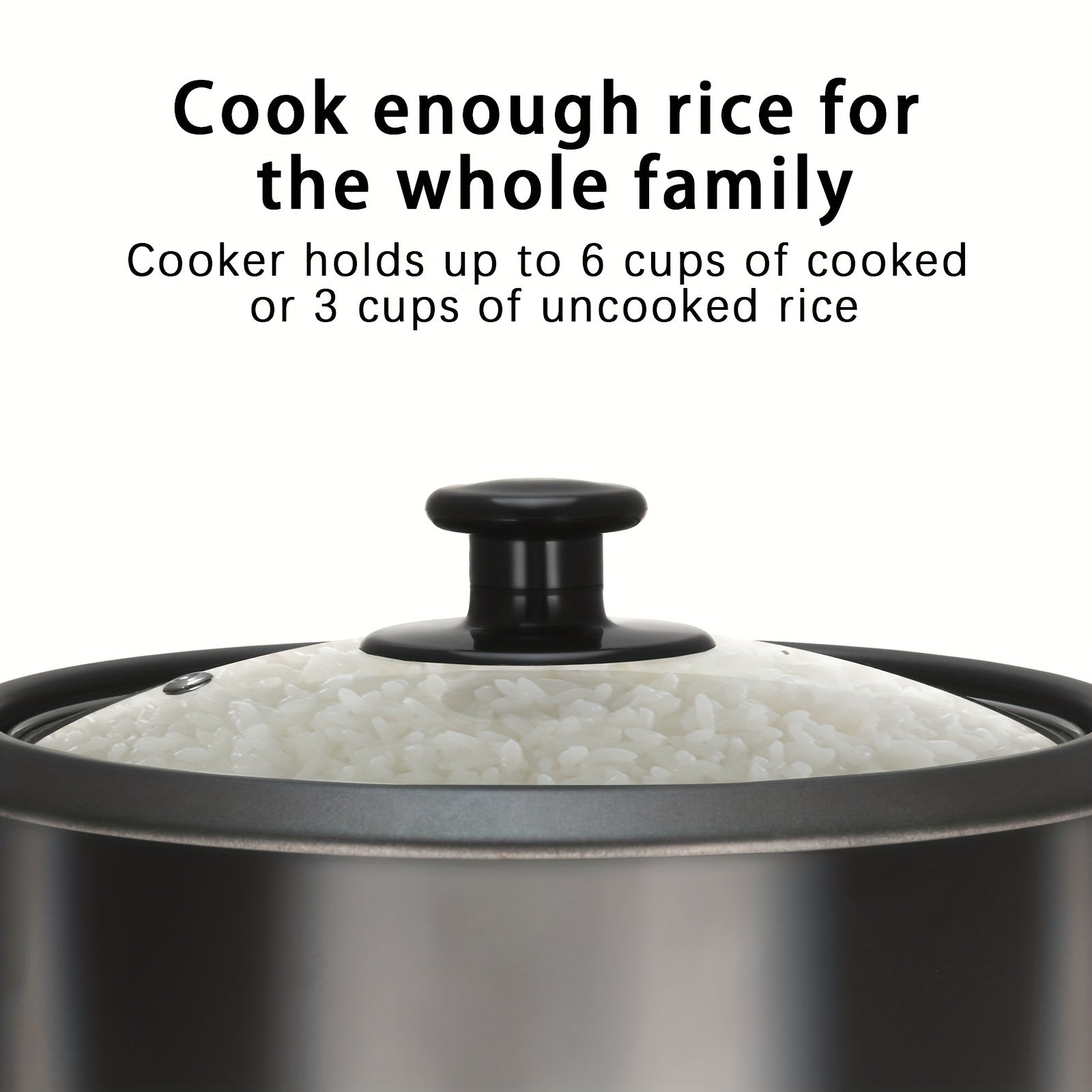 A Rice Cooker Featuring a Detachable Nonstick Pot, It Also Functions As a Yogurt Maker with an Automatic Keep Warm Feature. It Has a Large Capacity of 6 Cups When Cooked (1.5 Quarts) And 3 Cups When Uncooked. This One-Touch Operation Grain Cooker Is