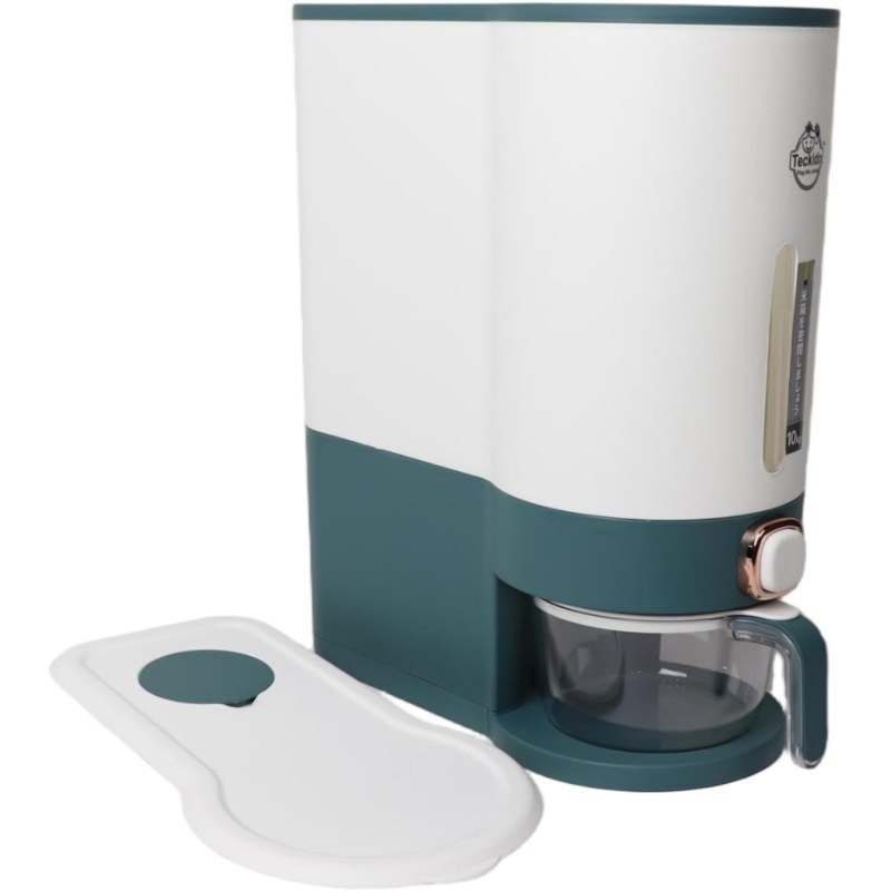 Rice Dispenser 11.02LB 22.05LB - Airtight Food Storage Container with Measuring Cup BPA - Durable Stylish Available in Green (GREEN, 22 10 Kg)