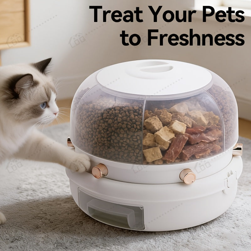 Golden Medal Automatic Rice Dispenser with Measuring Cup | Large Capacity, Moisture-proof And Sealed Rice Storage Box, Ideal for Storing Rice, Grains, Flour, Kitchen Essentials, And Pet Food for Cats And Dogs.