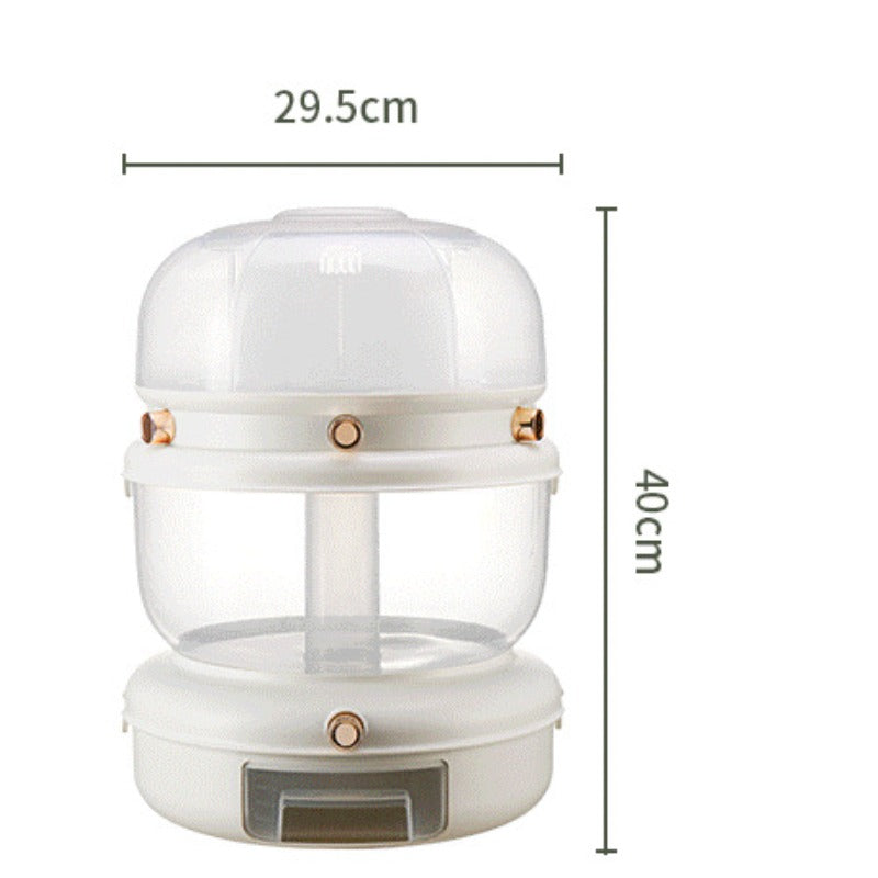 Golden Medal Automatic Rice Dispenser with Measuring Cup | Large Capacity, Moisture-proof And Sealed Rice Storage Box, Ideal for Storing Rice, Grains, Flour, Kitchen Essentials, And Pet Food for Cats And Dogs.