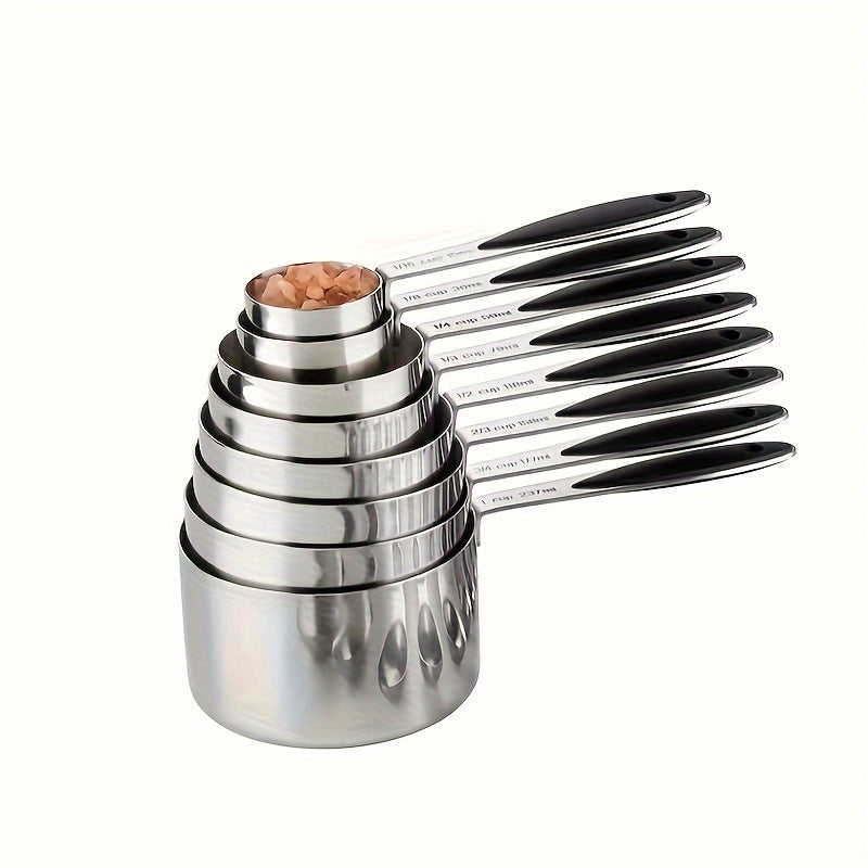 8pcs\u002F13pcs Measuring Cups And Spoons Set, 8pcs Stainless Steel Measuring Cups, 5pcs Spoons, for Dry Liquid Ingredients, Kitchen Gadgets, Kitchenware, Kitchen Accessories, Home Kitchen Items,father Gift