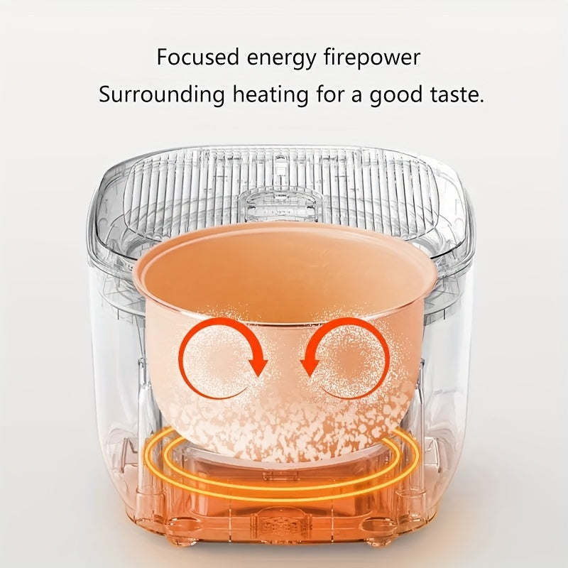 Yalulu Rice Cooker, Smart Electric Cooker, Touch Screen, Digital Display, 3L\u002F 101.44Oz Capacity, Can Make Rice, Porridge, Soup, 24-Hour Timer And Keep Warm Function, Suitable for Home Use