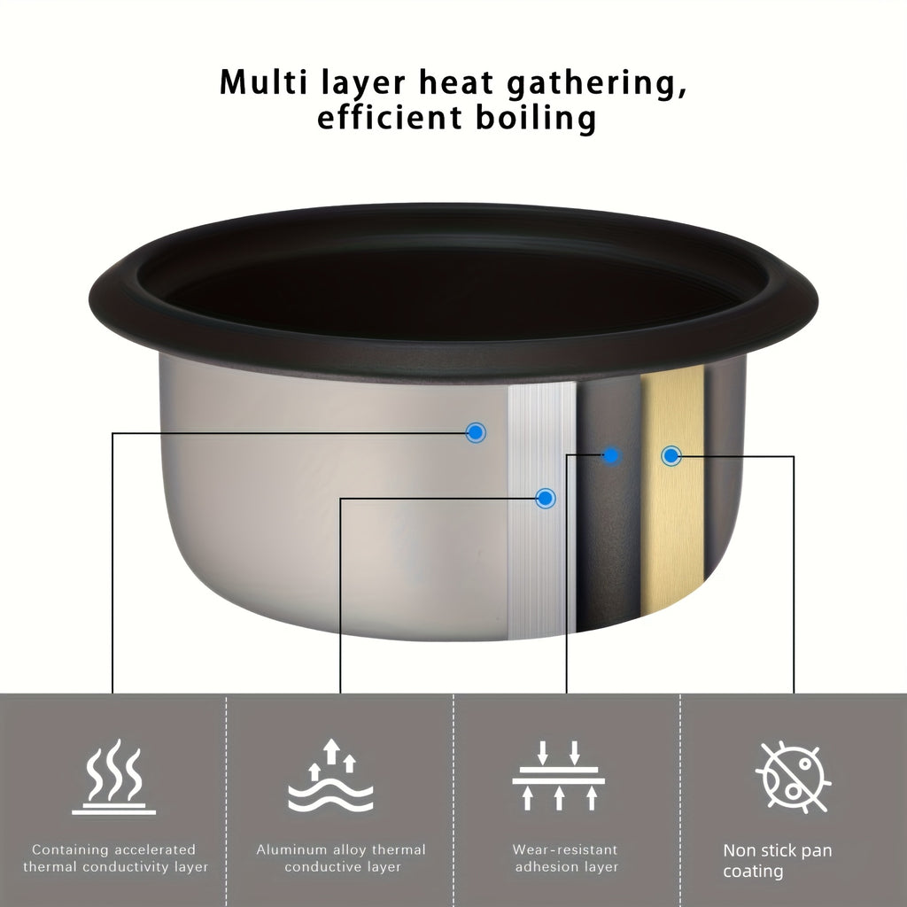 A Rice Cooker Featuring a Detachable Nonstick Pot, It Also Functions As a Yogurt Maker with an Automatic Keep Warm Feature. It Has a Large Capacity of 6 Cups When Cooked (1.5 Quarts) And 3 Cups When Uncooked. This One-Touch Operation Grain Cooker Is