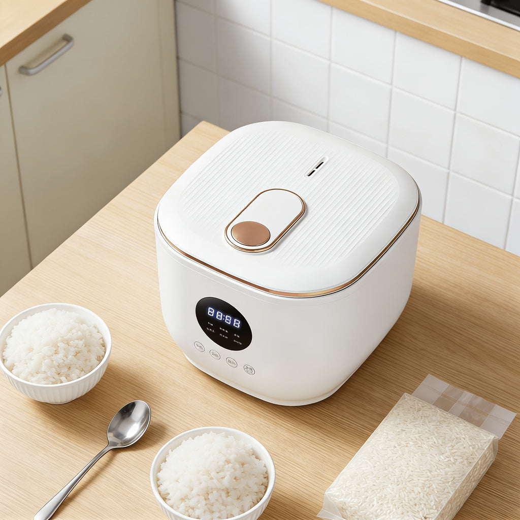 Yalulu Rice Cooker, Smart Electric Cooker, Touch Screen, Digital Display, 3L\u002F 101.44Oz Capacity, Can Make Rice, Porridge, Soup, 24-Hour Timer And Keep Warm Function, Suitable for Home Use