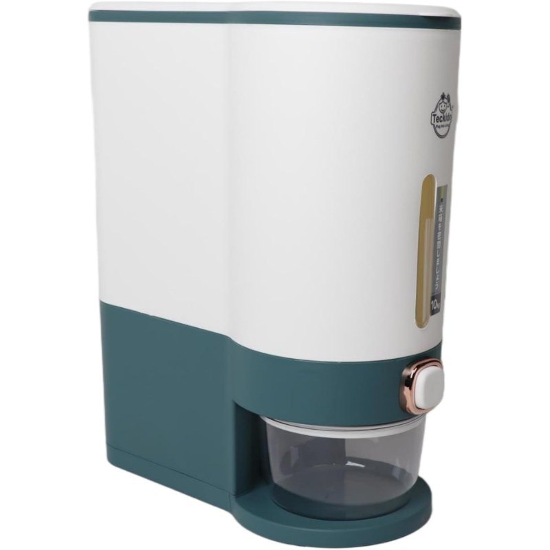 Rice Dispenser 11.02LB 22.05LB - Airtight Food Storage Container with Measuring Cup BPA - Durable Stylish Available in Green (GREEN, 22 10 Kg)