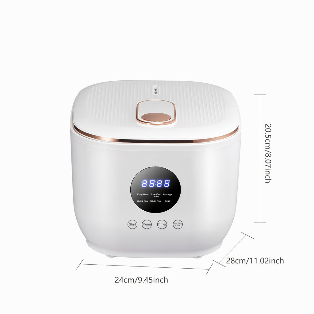 Yalulu Rice Cooker, Smart Electric Cooker, Touch Screen, Digital Display, 3L\u002F 101.44Oz Capacity, Can Make Rice, Porridge, Soup, 24-Hour Timer And Keep Warm Function, Suitable for Home Use